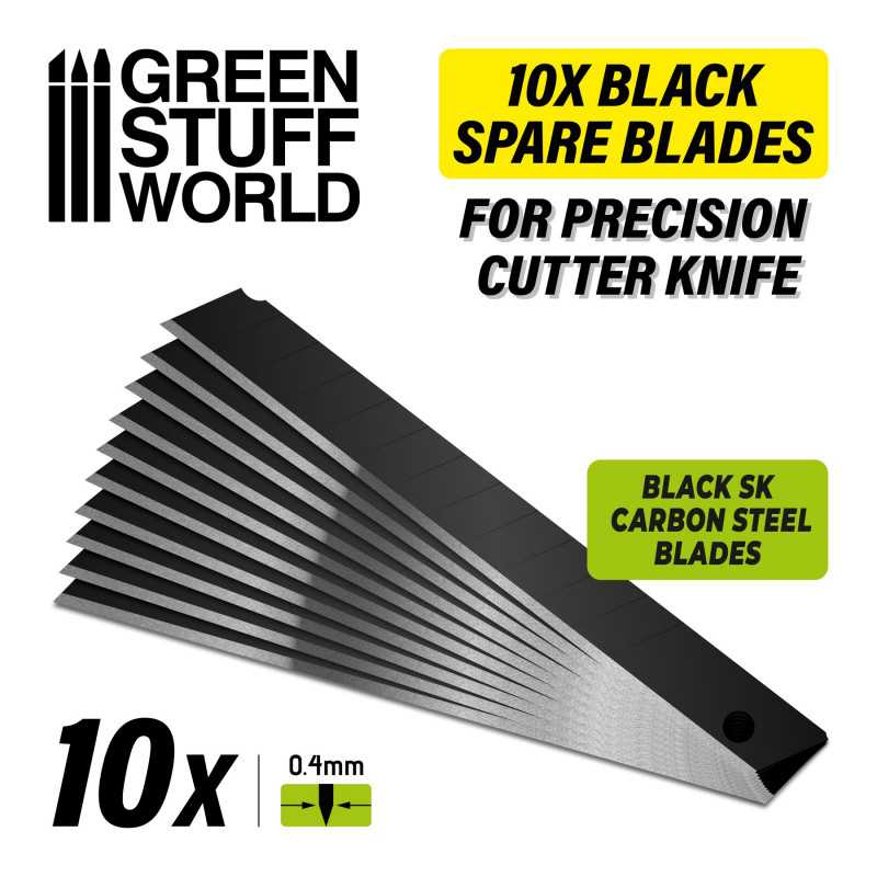 Pack de 10x LAMES NOIRES 9mm Pack de 10x LAMES NOIRES 9mm