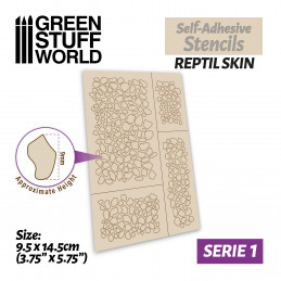 Plantillas autoadhesivas - Piel de reptil
