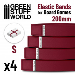 Gomas elásticas para juegos de mesa 200mm - Pack x4