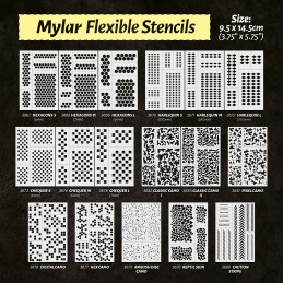 Flexible Stencils - CHEQUER M (6mm)