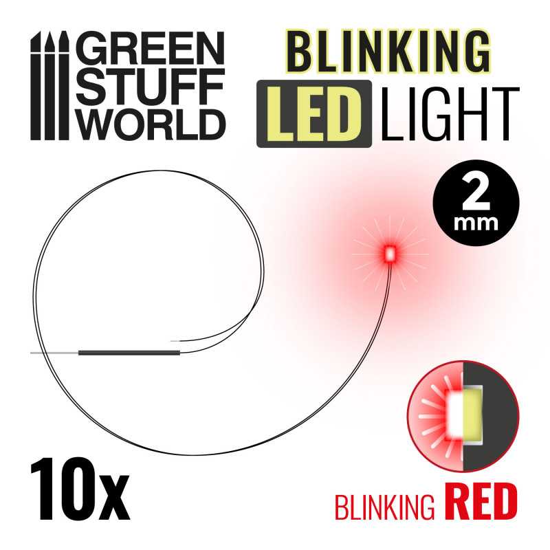 Feux clignotants LED - ROUGE - 2mm Feux clignotants LED - ROUGE - 2mm