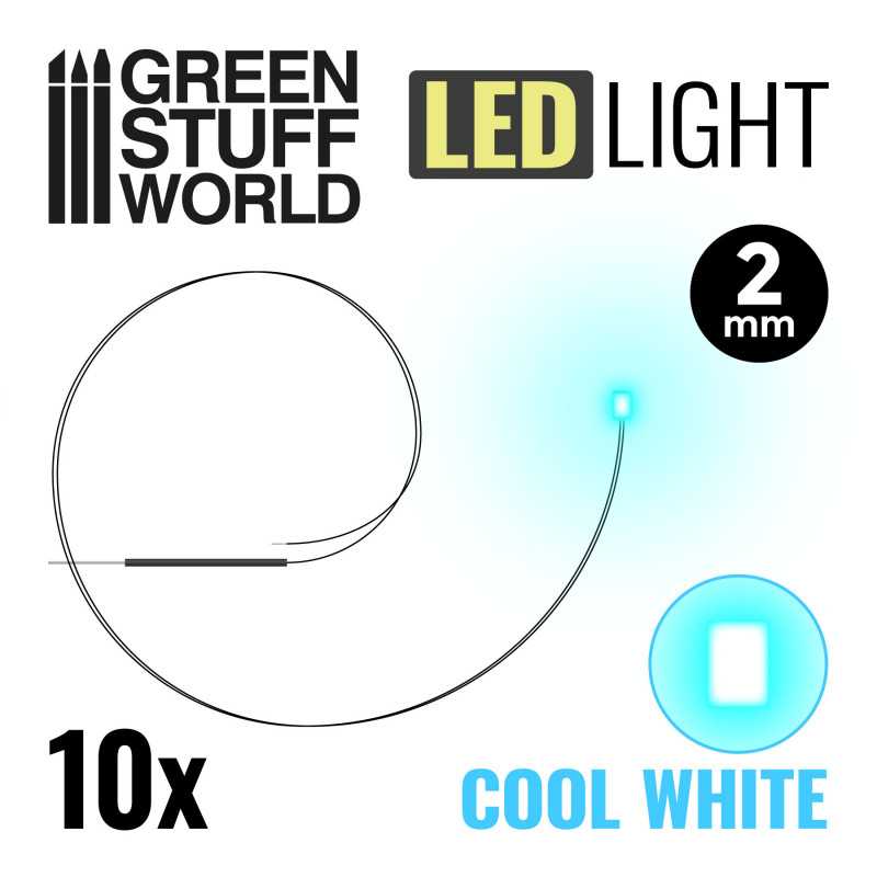 Lumières LED Blanche Froide - 2mm Lumières LED Blanche Froide - 2mm