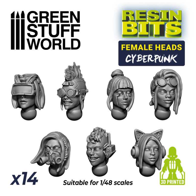 Têtes de femmes CYBERPUNK Têtes de femmes CYBERPUNK