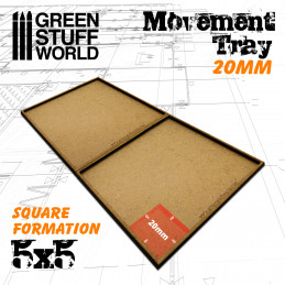 Bandejas de Movimiento DM 20mm 5x5