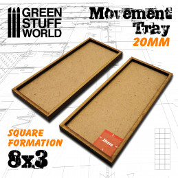 Bandejas de Movimiento DM 20mm 8x3