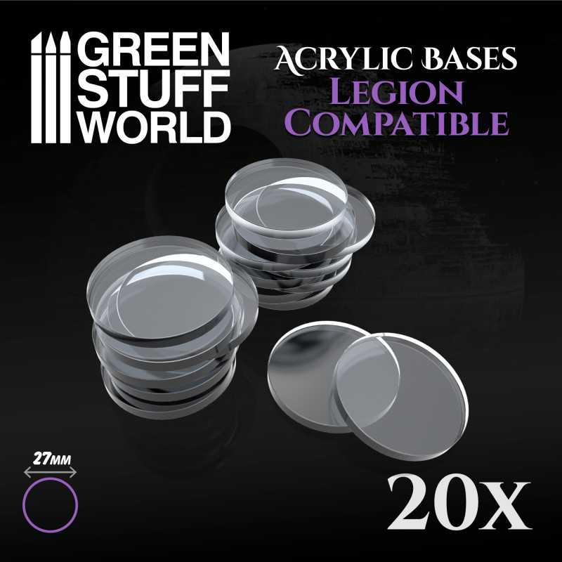 27 mm runde Acryl Basen (Legion) 27 mm runde Acryl Basen (Legion)