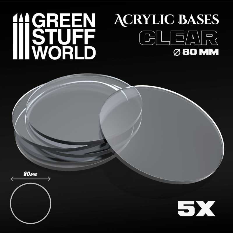 Socles Acryliques ROND 80 mm Transparent Socles Acryliques ROND 80 mm Transparent