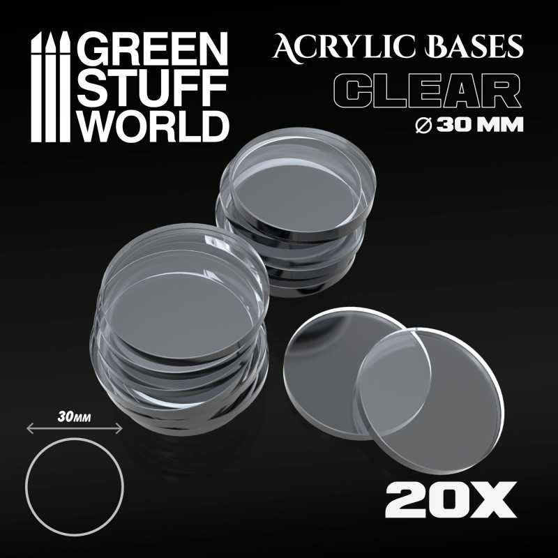 Socles Acryliques ROND 30 mm Transparent Socles Acryliques ROND 30 mm Transparent