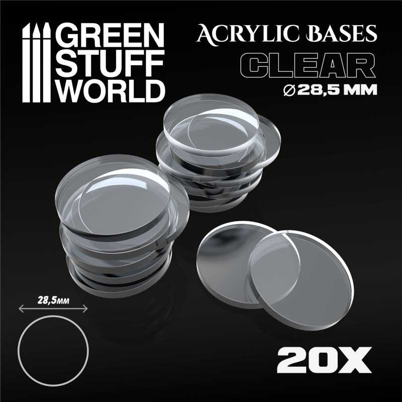 Socles Acryliques ROND 28,5mm Transparent Socles Acryliques ROND 28,5mm Transparent