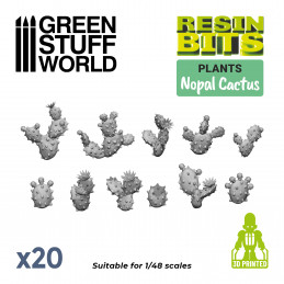 Set impreso en 3D - Cactus nopal