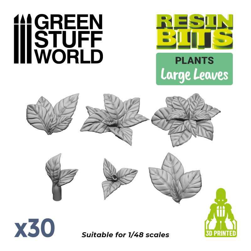 3D printed set - Large Leaves