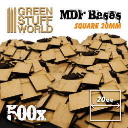 Peanas DM - Cuadradas 20 mm (Pack x500)