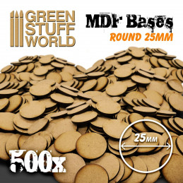 Peanas DM - Redondas 25 mm (Pack x500)
