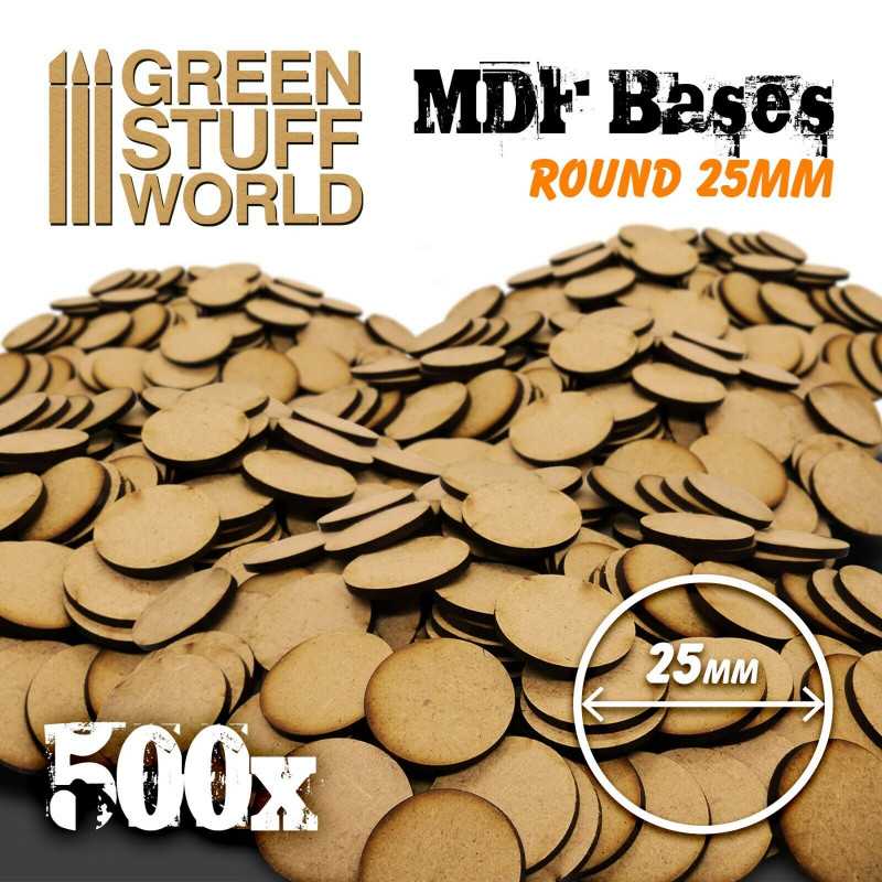 Socles ROND 25 mm en MDF (Pack x500) Socles ROND 25 mm en MDF (Pack x500)