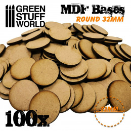 Peanas DM - Redondas 32 mm (Pack x100)