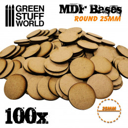 Peanas DM - Redondas 25 mm (Pack x100)
