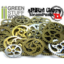 Set SteamPunk RUEDAS ESPIRAL 85 gr. - Tamaño XL