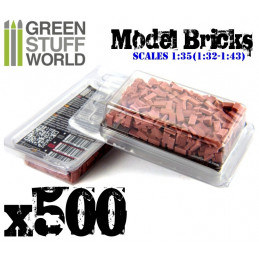 Model Bricks - Dark Red x500