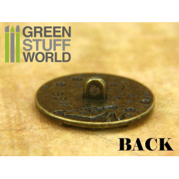 8x Steampunk Buttons WATCH MOVEMENTS - Bronze