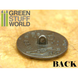 8x Steampunk Oval Buttons WATCH MOVEMENTS - Silver