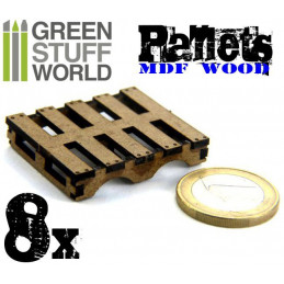 8x PALETS cortados con laser