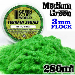 Cesped Electrostatico VERDE MEDIO - 280 ml - XL
