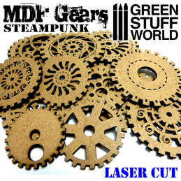 Engranajes Steampunk en madera DM