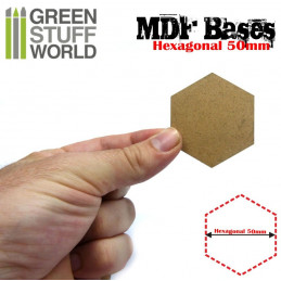 MDF Bases - Hexagonal 50 mm