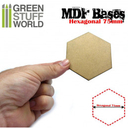 75 mm hexagonale MDF Basen 75 mm hexagonale MDF Basen