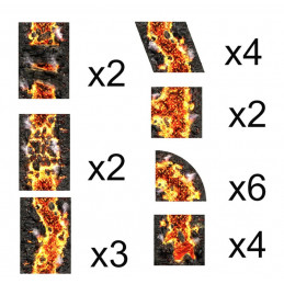 2D-Gelände Satz - 22 Stücke