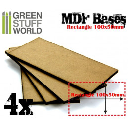 Peanas DM - Rectangulares 100x50mm
