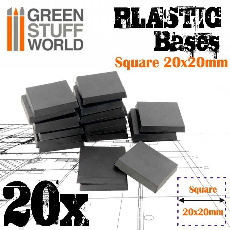 Plastic Square Bases 20x20 mm Plastic Square Bases 20x20 mm