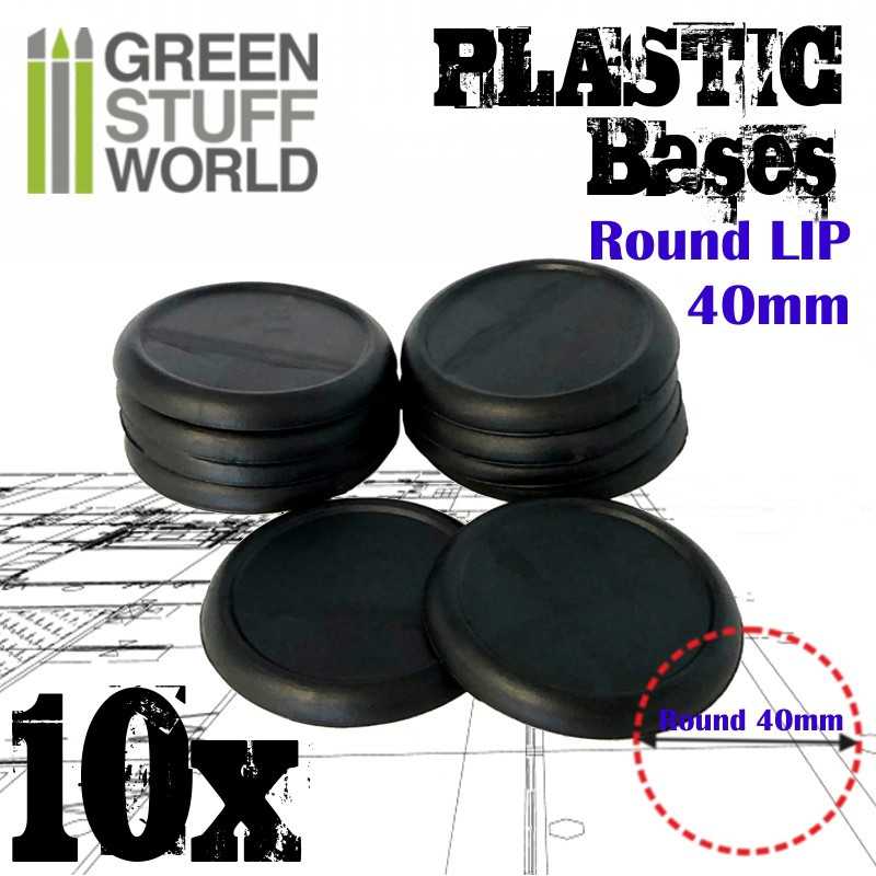 Plastic Bases - Round Lip 40mm Plastic Bases - Round Lip 40mm