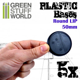 Plastic Bases - Round Lip 50mm