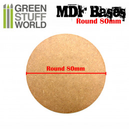 MDF Bases - Round 80mm MDF Bases - Round 80mm