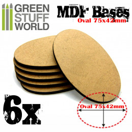 Peanas DM - Ovaladas AOS 75x46mm