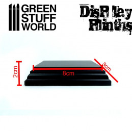 Square Top Display Plinth 8x8 cm