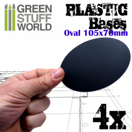 Plastic Bases - Oval Pill 105x70mm AOS