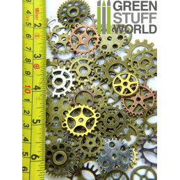 SteamPunk GEARS and COGS Beads 85gr *** Variety