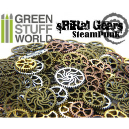 Set SteamPunk RUEDAS ESPIRAL 85 gr.