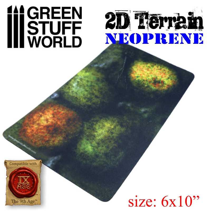 Set de Terrain Neoprene 2D - Forêt avec 6 arbres Set de Terrain Neoprene 2D - Forêt avec 6 arbres