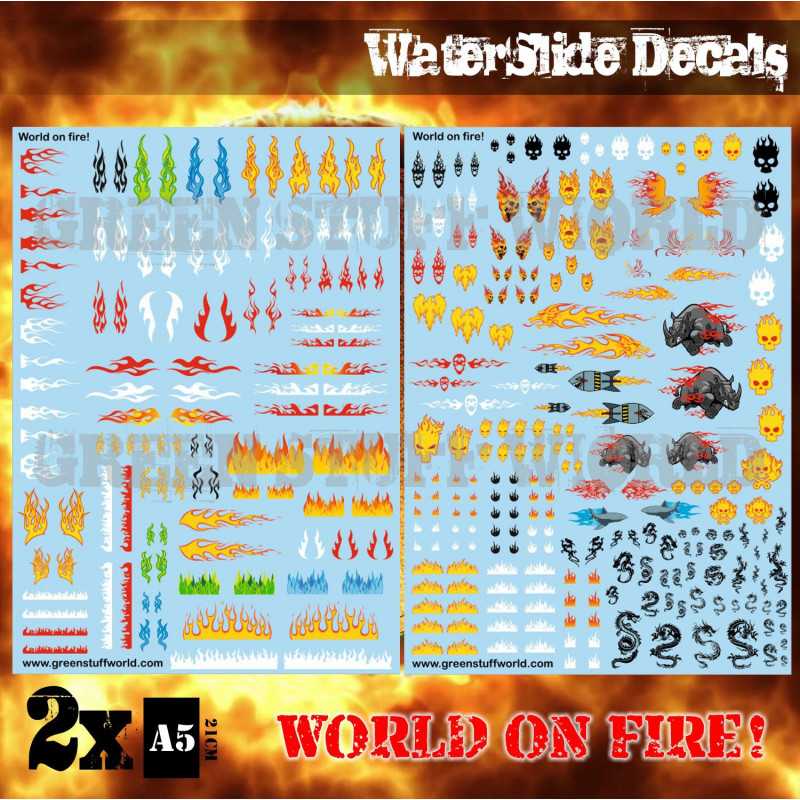 Waterslide Decals - Tactical Numerals and Pinups
