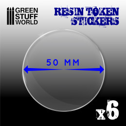 12x Rund Aufkleber aus Epoxidharz 40mm