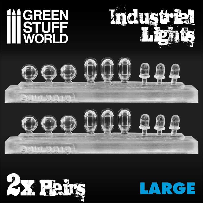 18x Lumières Industrielles en Résine - Grand 18x Lumières Industrielles en Résine - Grand