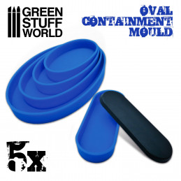 5x Moldes Contención para Peanas - Ovalados