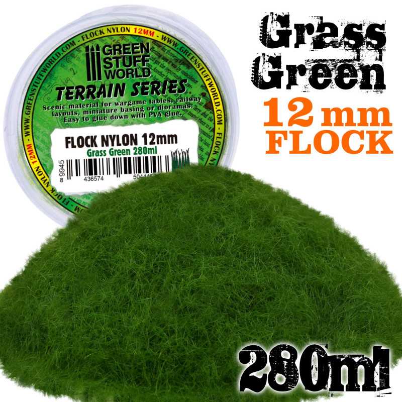 Herbe Statique 12mm - Vert Herbe - 280ml Herbe Statique 12mm - Vert Herbe - 280ml