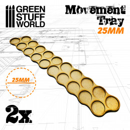 MDF Regimentsbases 10x 25mm