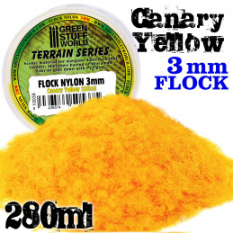 Cesped Electrostatico 3 mm - AMARILLO CANARIO - 280 ml