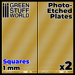 Photo-etched Plates - Large Squares Photo-etched Plates - Large Squares