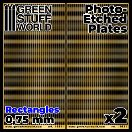Photo-etched Plates - Medium Rectangles Photo-etched Plates - Medium Rectangles
